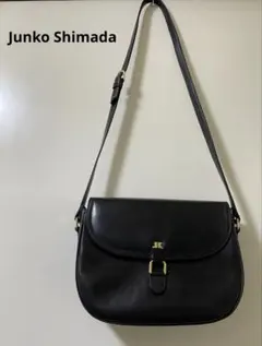 良品　Junko Shimada ジュンコ　シマダ　革　ショルダーバッグ 黒のサムネイル