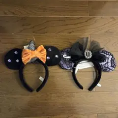 新品未使用品★ディズニーランド　ディズニーハロウィーン　カチューシャ　2点セット