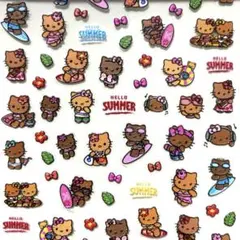 ガングロキティ 日焼けキティ サーフィン サンリオ ネイルシール