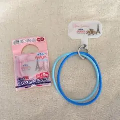 エビアンおまけ　スマホリングストラップ2種