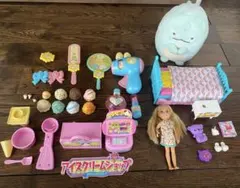 おもちゃまとめ売り　アイス屋さん　すみっコのんびりまねっコ　とかげ　ヘアメイク