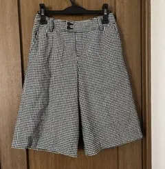 ☆ 未使用品・千鳥格子柄 ガウチョパンツ キュロットパンツ ☆