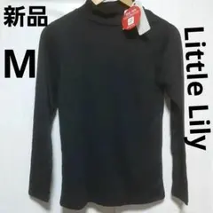 【セール】吸湿発熱プチハイネック インナーシャツ ブラック Mサイズ