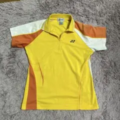YONEX ヨネックス ポロシャツ イエロー オレンジ ホワイトのサムネイル