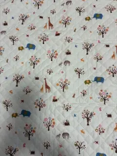 動物柄キルティングニット生地