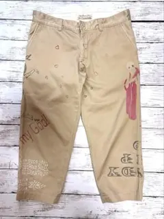 REMI RELIEF グラフィックデザイン チノパンツ ベージュのサムネイル