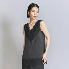 レース　ノースリーブ　トップス　アローズ　ブラックのサムネイル