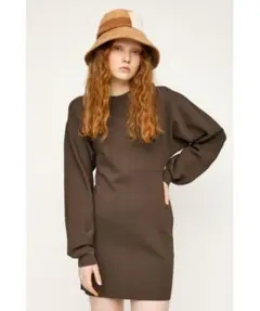 SLY ドルマンスリーブミラノリブワンピース