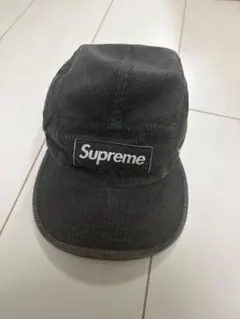 Supreme コーデュロイ キャンプキャップ レザーベルト 黒 - メルカリ