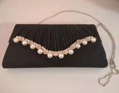 BayBClub パール装飾 パーティバッグ