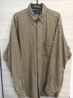 NAUTICA チェック柄 長袖シャツ ボタンダウン Lサイズ