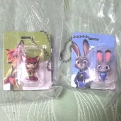 ズートピア ガチャガチャ ジュディ ニック セット