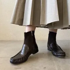 CORDERA】LOAFER RAMA BOOT CROCODILE EBANOのサムネイル