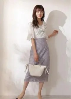 【美品】タイトスカートPROPORTION BODY DRESSINGラベンダー