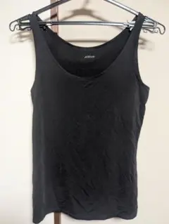 AIRism ブラック タンクトップ（Ｌ）