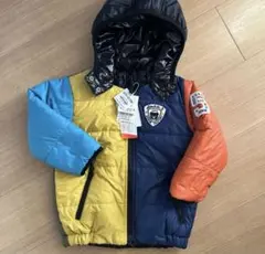 DOUBLE.B リバーシブルジャケット マルチカラー　90 新品　ダウン