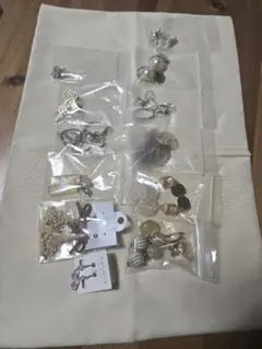 イヤリング まとめ売り 12点 大ぶり パール ナチュラル系