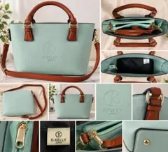 D.KELLY JAPAN 2way ショルダーバッグ ミントグリーン