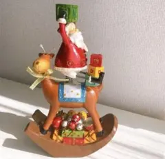 サンタクロース　トナカイ　オブジェ　オーナメント　アンティーク　レトロ