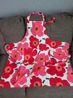 marimekko エプロン ウニッコ柄 ピンクのサムネイル