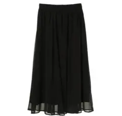 【earth music&ecology】ふんわり楊柳シフォンスカート(美品)