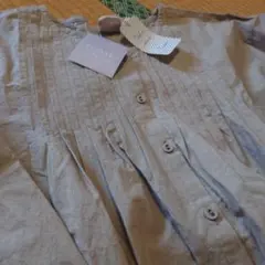 シャツ 長袖 白 ピンタック 綿 100