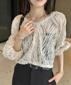mystic ジャガードブラウス