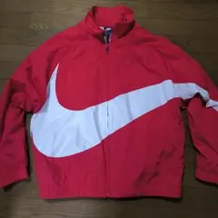 美品　Nike ジップアップジャケット ナイロンジャケット　レッド　ホワイト