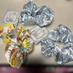 ハローキティ サテンシュシュ 3個セット　サンリオ　シナモロール