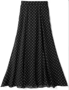 ドット柄シアーフレアスカート[gc124]/GRL