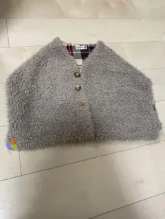 Rag mart ラグマ ベスト 110cm チェック 両面着 カーディガン