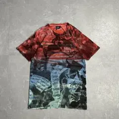 ヴィンテージ風ウエストコースト水钻デザイン半袖Tシャツ コットン 