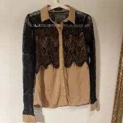 EGOIST レース装飾 長袖シャツ