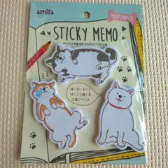 amifa ダイカット付箋 90P だらだらアニマル いぬのサムネイル
