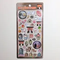 クーリア ボンボンドロップシール 和柄 古都めぐり