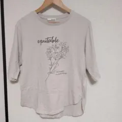 SHOO LA RUE 半袖Tシャツ ベージュ 花柄プリント シューラルーのサムネイル