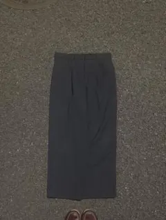 90s 00s スラックス トラウザーズ 同色 ストライプ ブラック ワイド 