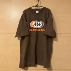 A&W ALL AMERICAN FOOD Tシャツ ブラウン