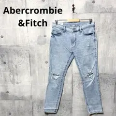 Abercrombie&Fitch メンズ ダメージスキニーデニム ジーンズ