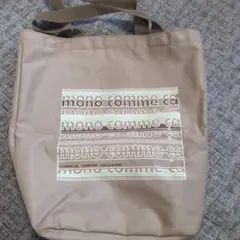 COMME CA ロゴプリント トートバッグ