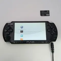 動作品⭐️　PSP3000 本体 ブラック黒　メモリースカード付