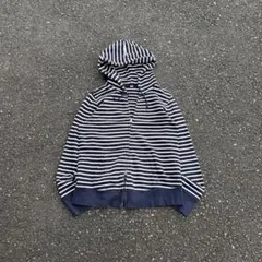 00's old uniqlo double zip Parker navy