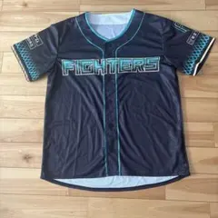 FIGHTERS ユニフォーム 半袖 黒青　北海道日本ハムファイターズ