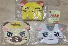 【匿名配送】ハム太郎 ふわふわフェイスポーチ 3点セット