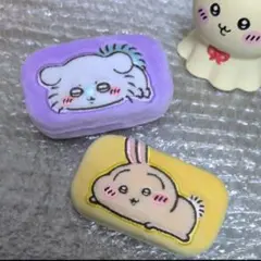 新品 2点セット ちいかわ ジュエリーミニケース うさぎ モモンガ 黄色 紫