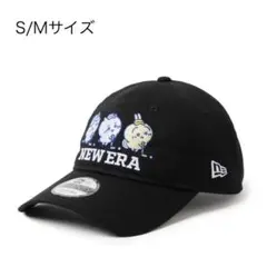 ニューエラ ちいかわ コラボ ハチワレ うさぎ キャップ 黒 S/M ゴルフ
