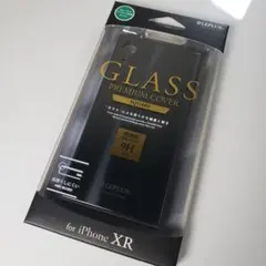 iPhone XR 背面ガラスシェルケース スクエア ダークグレー 0633