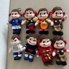 不二家　ペコちゃん　マスコットキーホルダー　104個　まとめ売り 不二家 ペコちゃん マスコットキーホルダー 104個 まとめ売り