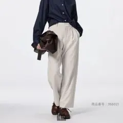 r*r様 【試着のみ・タグなし】GU タックワイドパンツ S ホワイト