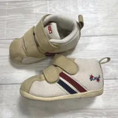 ASICS スクスク ベビー スニーカー 13.5cm ベージュ